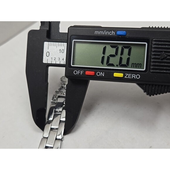 BCBGMAXAZRIA Silver Clover Rhinestone Apple Watch Band 42 44 45 49 Adjustable - Picture 6 of 8